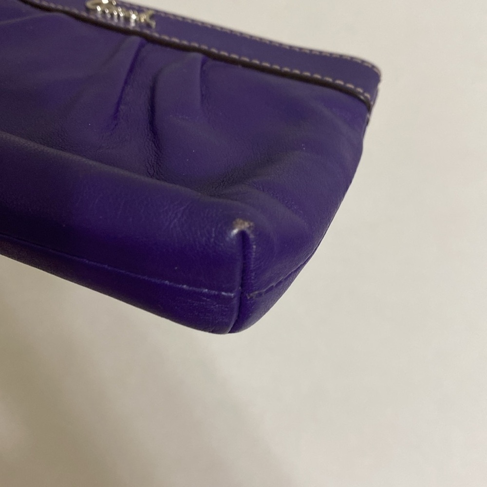 Coach Deep Purple Wristlet - Picture 8 of 9